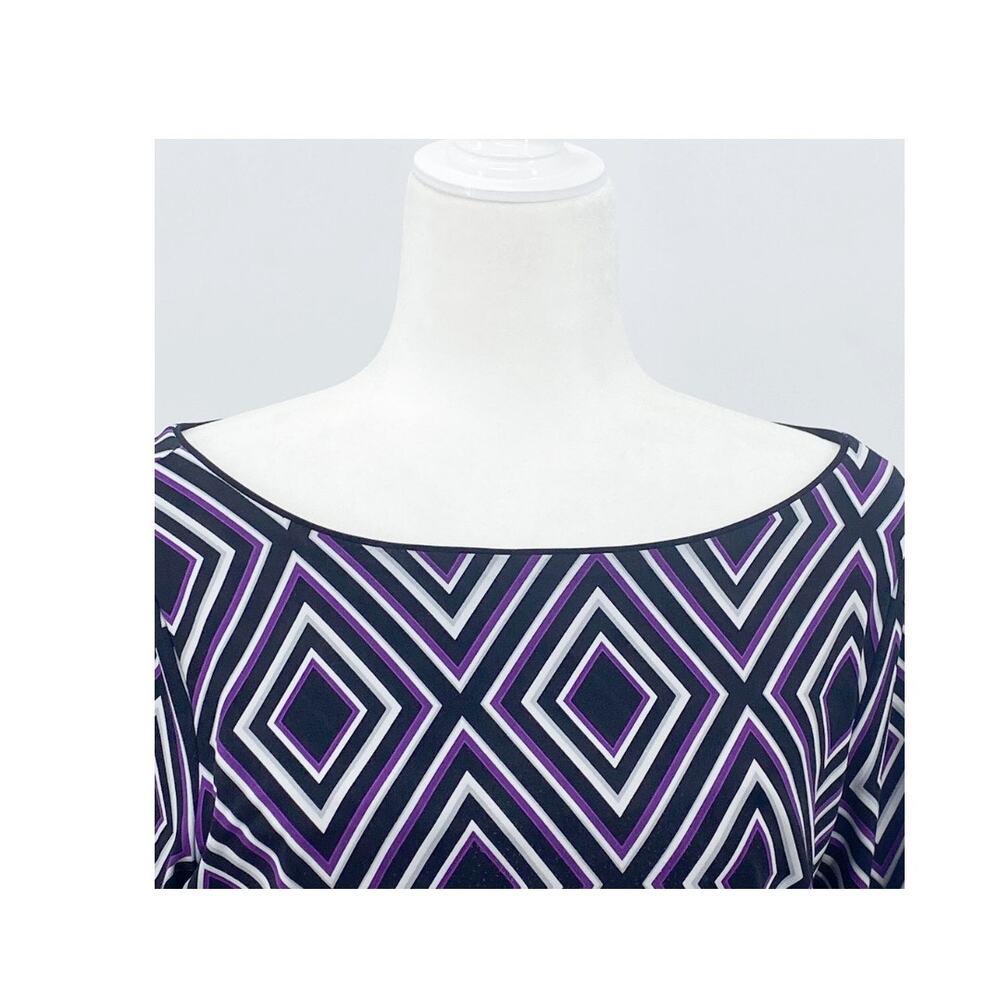 White House Black Market Women’s Small Geometric Knit Dress - Picture 5 of 16